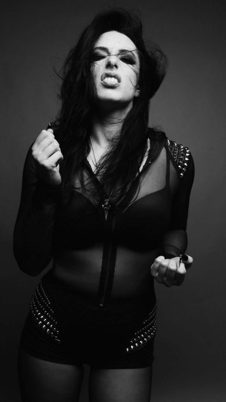 Beauté, Noir et Blanc, le Heavy Metal, Noir, Monochrome. Wallpaper in 750x1334 Resolution