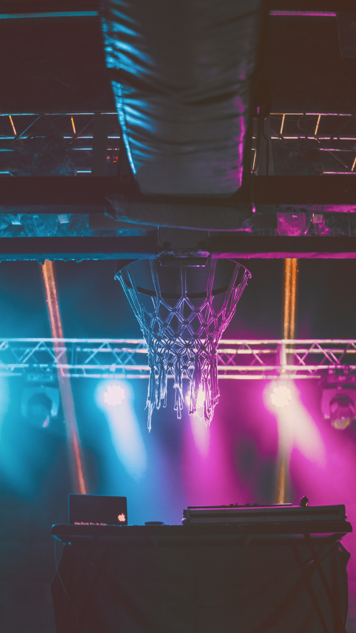 Basketball, Light, Space, Energy, Purple. Wallpaper in 1440x2560 Resolution