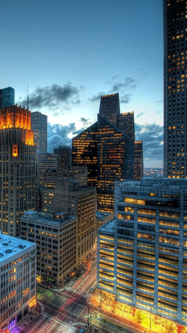 Horizon de la Ville Sous le Ciel Bleu Pendant la Journée. Wallpaper in 750x1334 Resolution