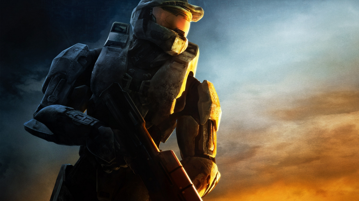 Halo 3, Halo 4, Soldat, Söldner, Himmel. Wallpaper in 1366x768 Resolution