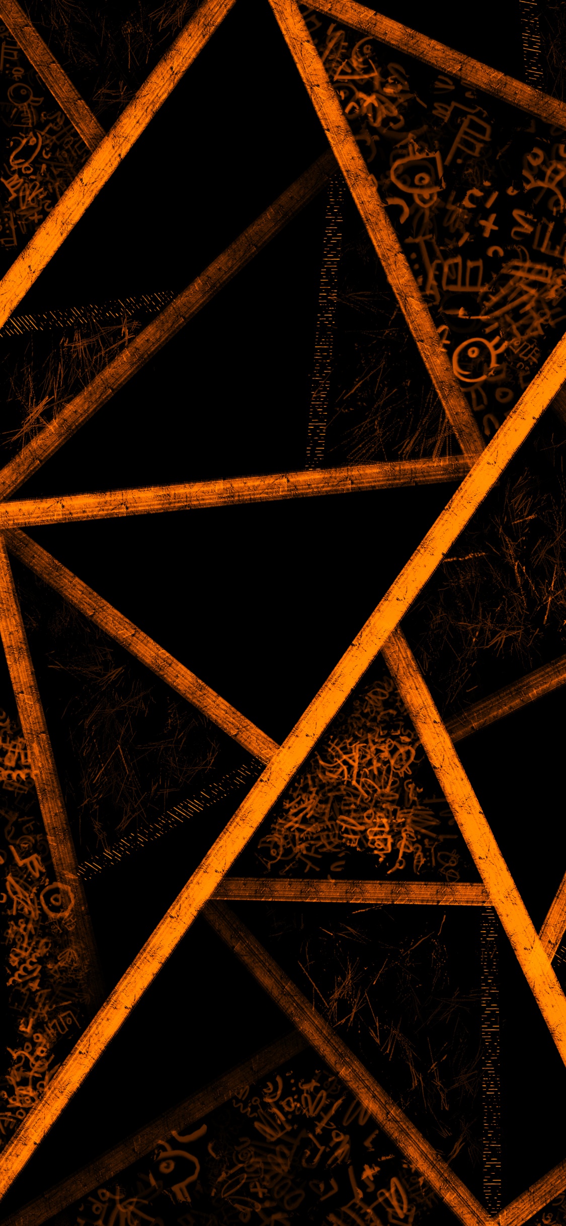Triangle, Mathematics, Geometry, Brown, Wood. Wallpaper in 1125x2436 Resolution