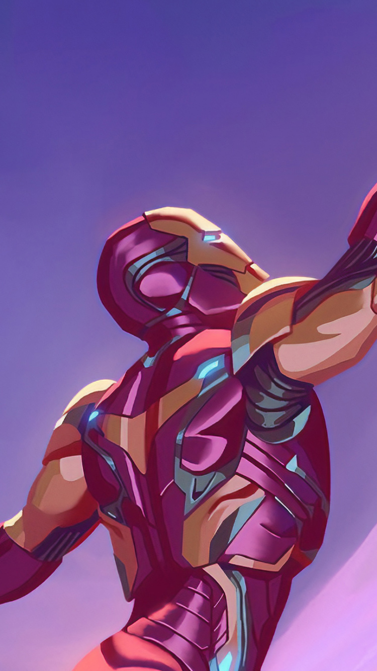 Illustration de Dragon Violet et Rouge. Wallpaper in 750x1334 Resolution