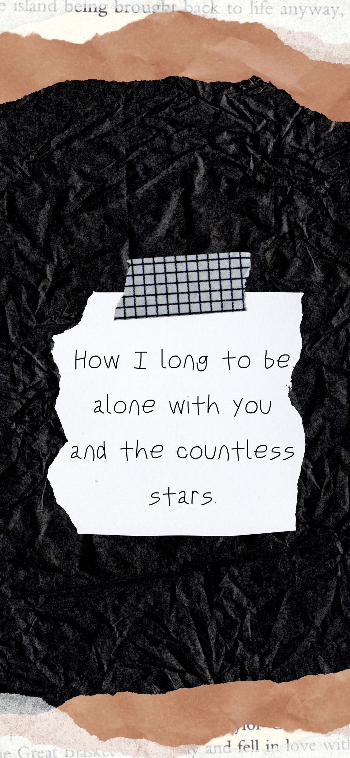 White Printer Paper on Black Textile. Wallpaper in 1125x2436 Resolution