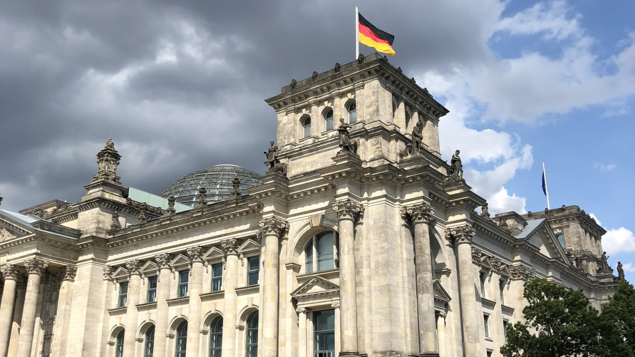 Berlin, Allemagne, Bâtiment du Reichstag, L'architecture Classique, Attraction Touristique. Wallpaper in 1280x720 Resolution