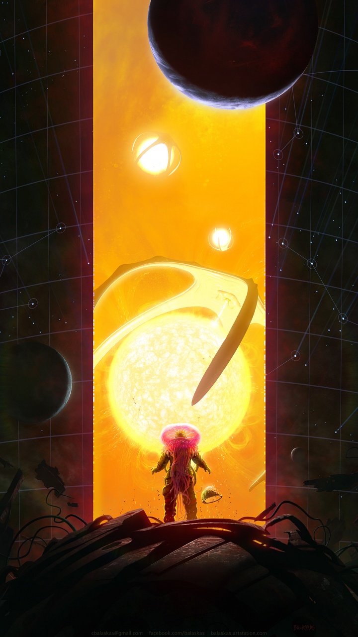 Orange and White Labeled Box. Wallpaper in 720x1280 Resolution