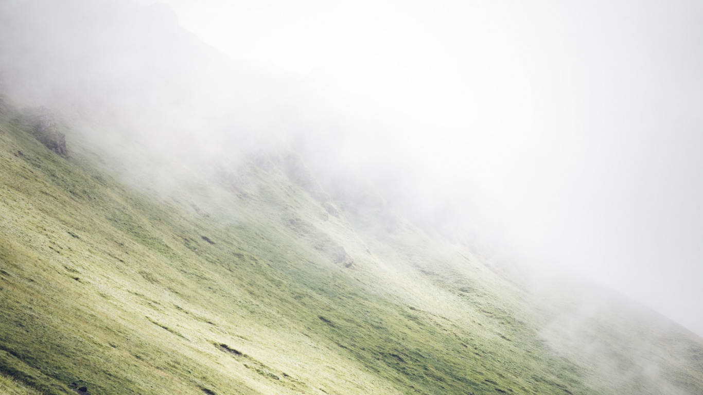 Naturlandschaft, Nebel, Piste, Gelände, Cloud. Wallpaper in 1366x768 Resolution