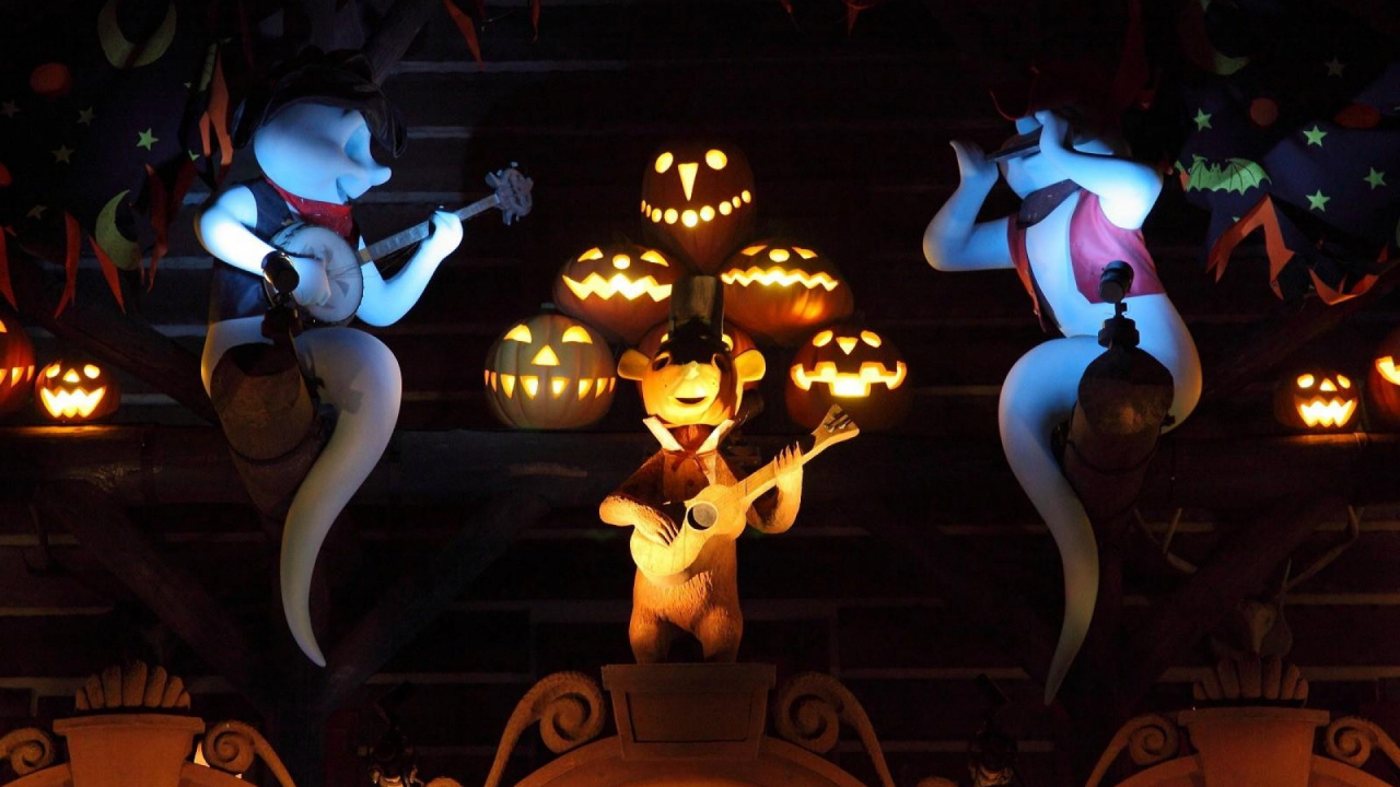 Éclairage, Nuit, Animation, Halloween. Wallpaper in 1280x720 Resolution