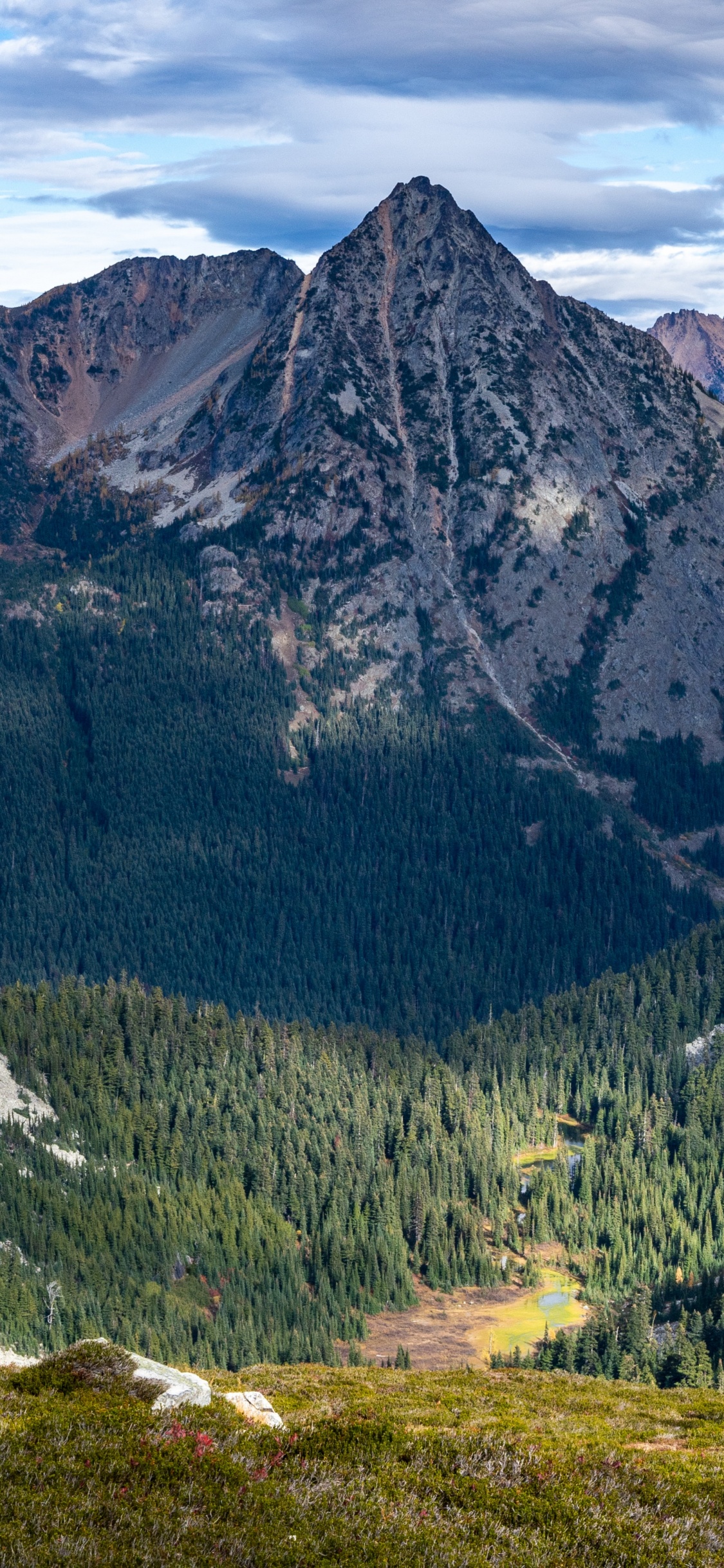 Okanogan-wenatchee National Forest, Cloud, Plant, Mountain, Natural Landscape. Wallpaper in 1125x2436 Resolution