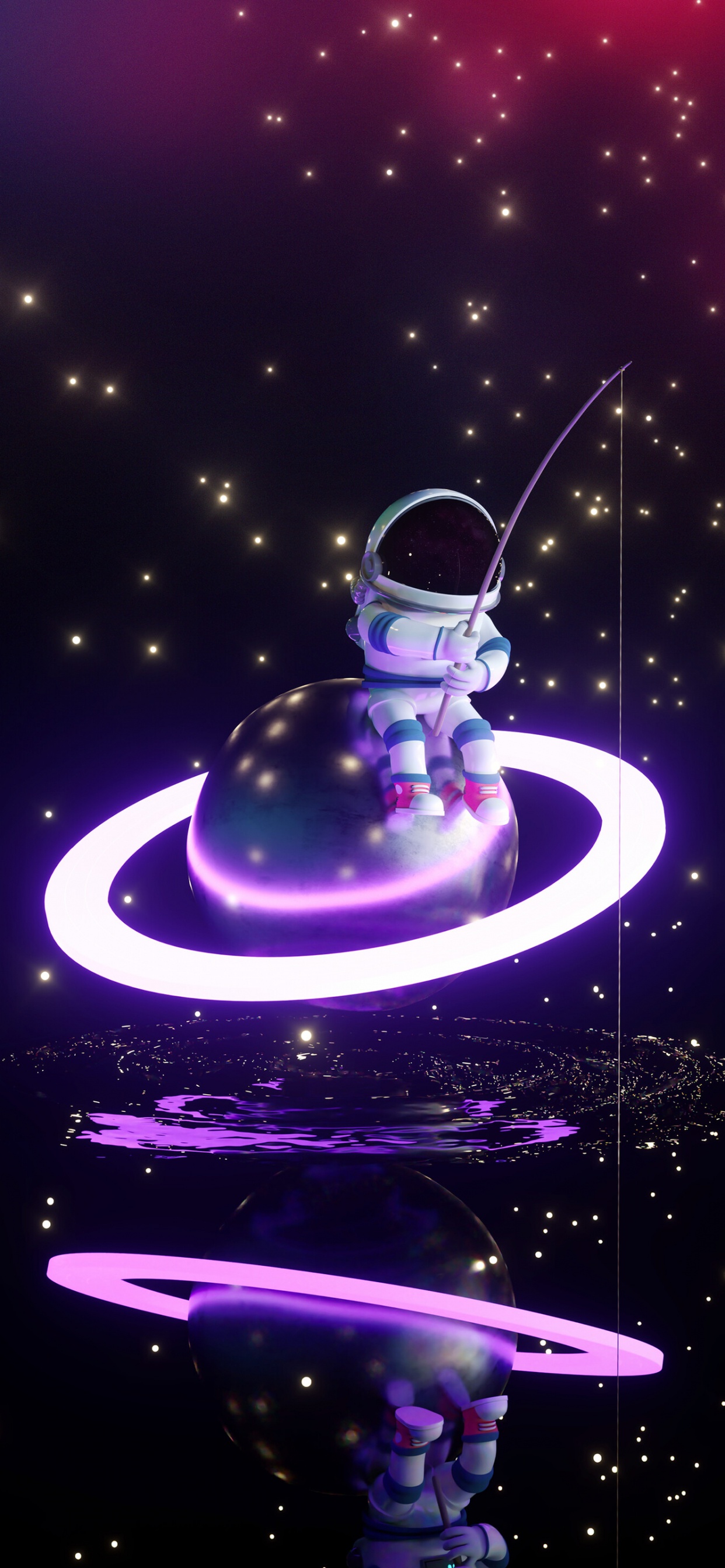 Astronaut, Aesthetics, Outer Space. Wallpaper in 1242x2688 Resolution