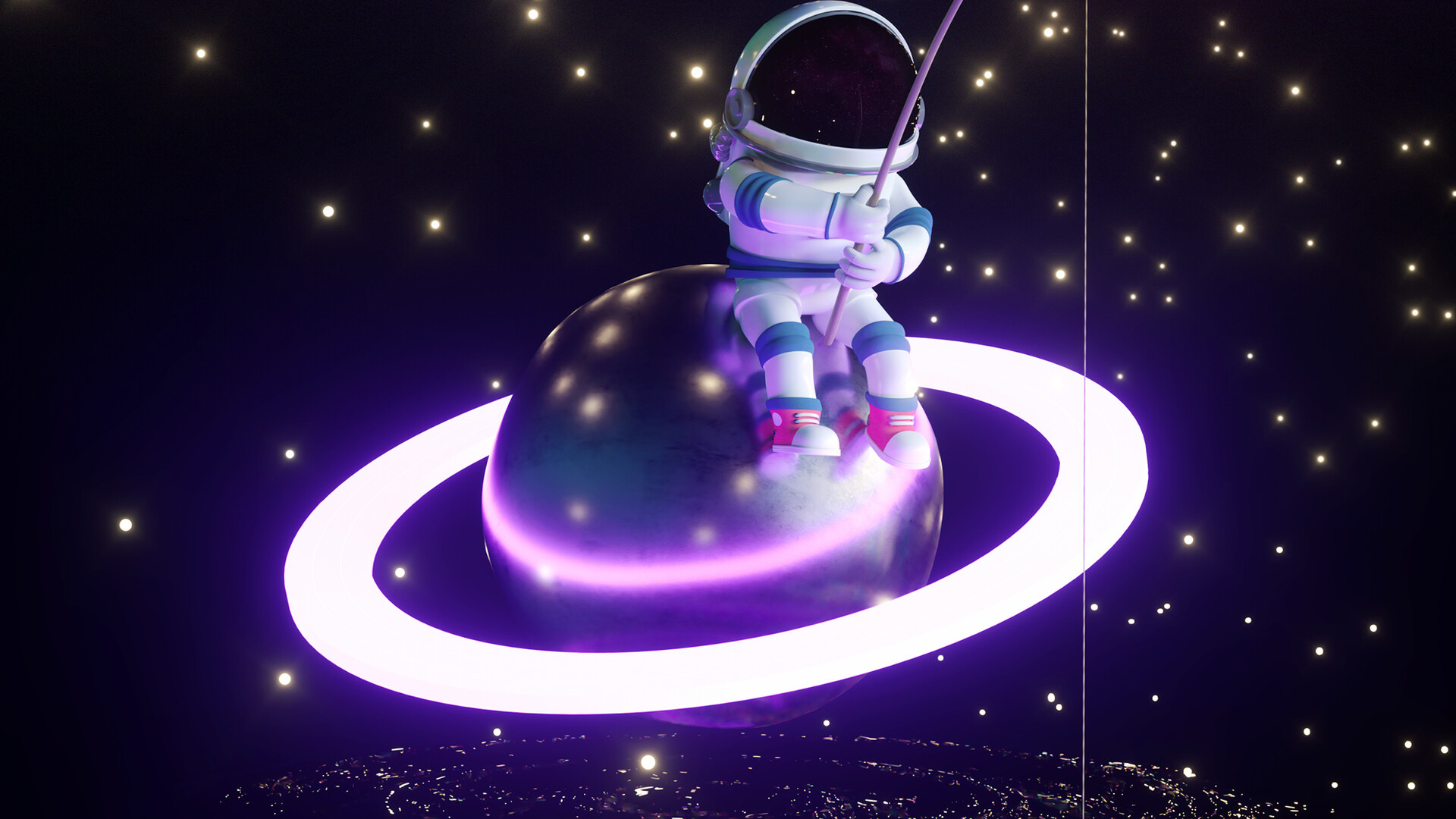 Astronaut, Ästhetik, Weltraum. Wallpaper in 1920x1080 Resolution