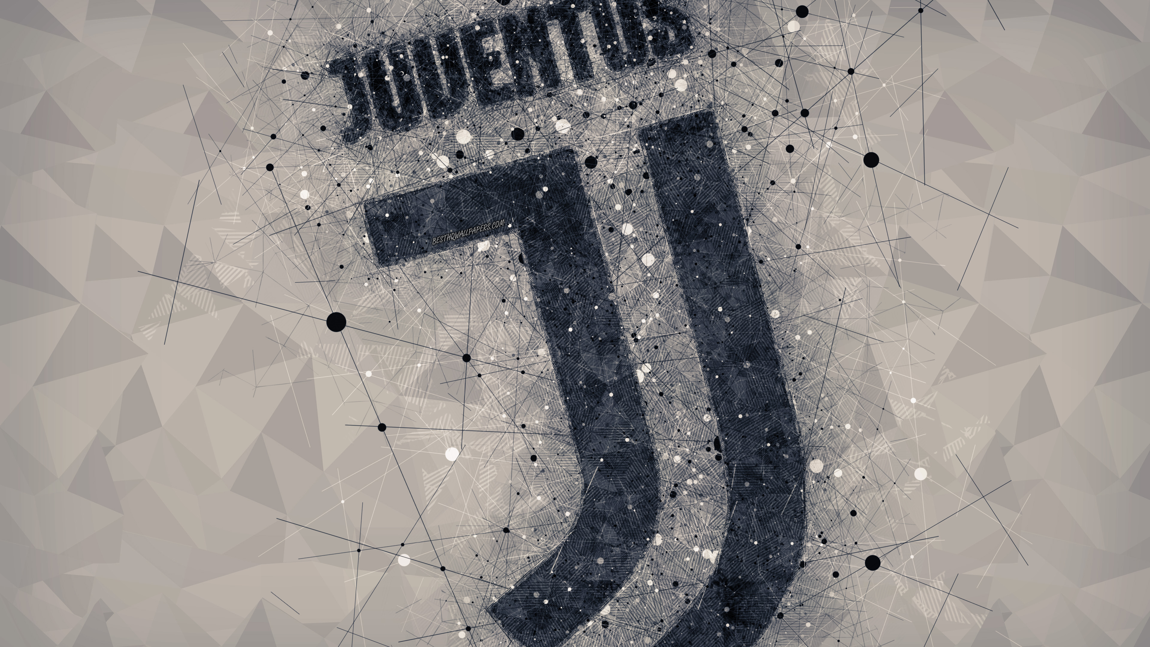 Juventus f c, Text, Line, Illustration, Monochrome. Wallpaper in 3840x2160 Resolution