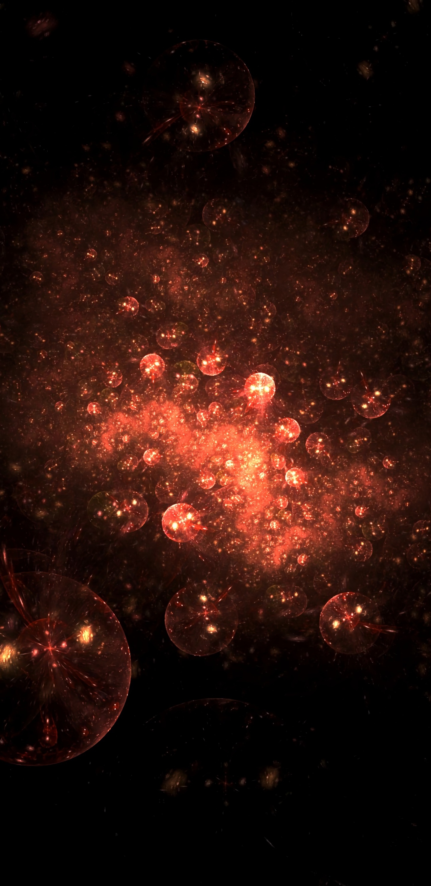 Rote Und Schwarze Galaxie Abbildung. Wallpaper in 1440x2960 Resolution