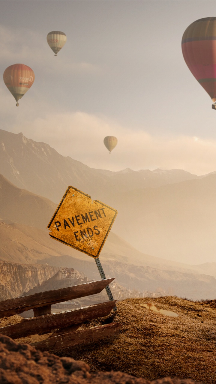 保时捷, 热气球, 超级跑车, Porsche Carrera Gt, 气囊 壁纸 720x1280 允许