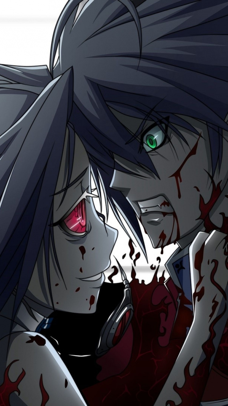 Blue Haired Male Anime Character. Wallpaper in 750x1334 Resolution