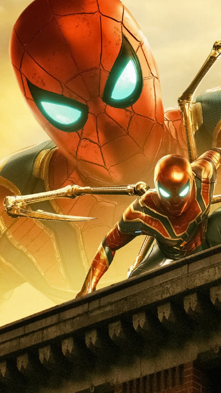 Roter Und Schwarzer Roboter Auf Dem Gebäude. Wallpaper in 720x1280 Resolution