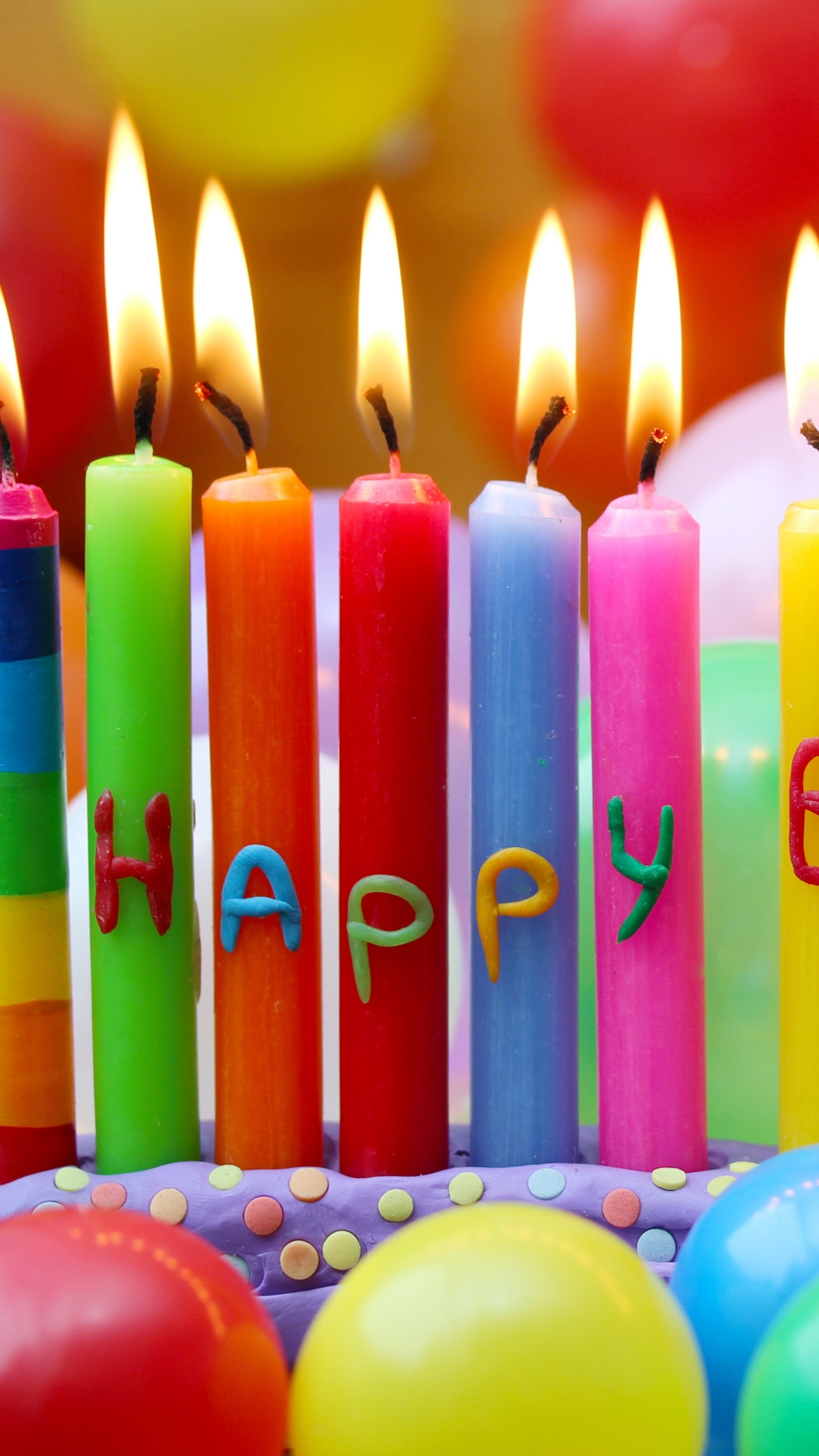 Happy Birthday, Geburtstag, Kerze, Geburtstagskerze, Partei. Wallpaper in 1440x2560 Resolution