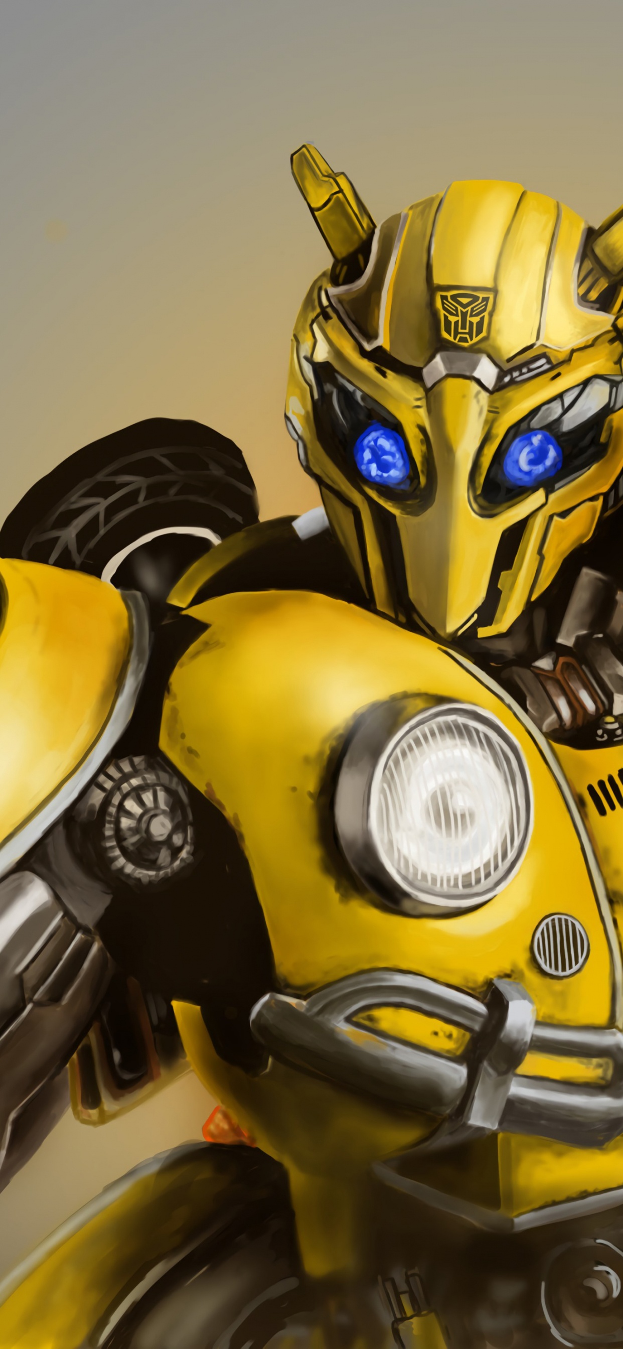 Roboter, Hummel, Transformator, Hummeltransformator, Optimus Prime. Wallpaper in 1242x2688 Resolution