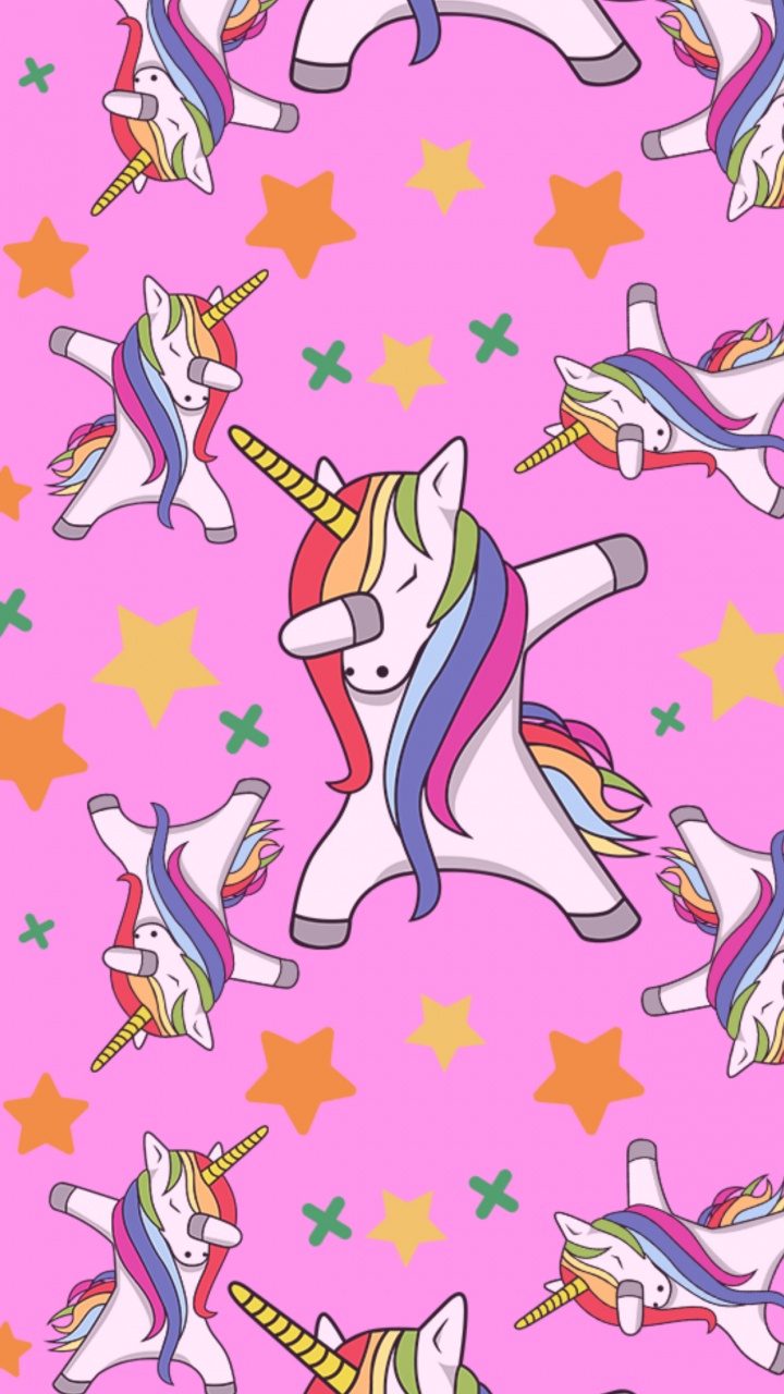 Licorne, Cartoon, Conception, Pink, Art. Wallpaper in 720x1280 Resolution