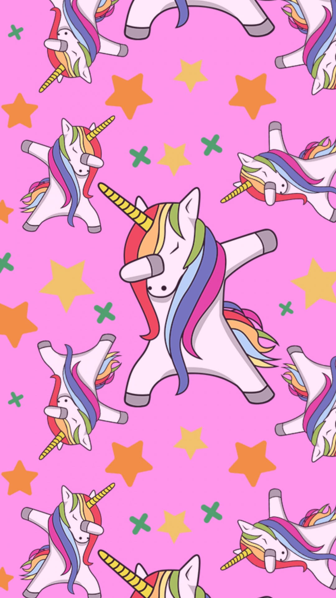 Unicornio, Caricatura, Diseño, Rosa, Arte. Wallpaper in 1080x1920 Resolution