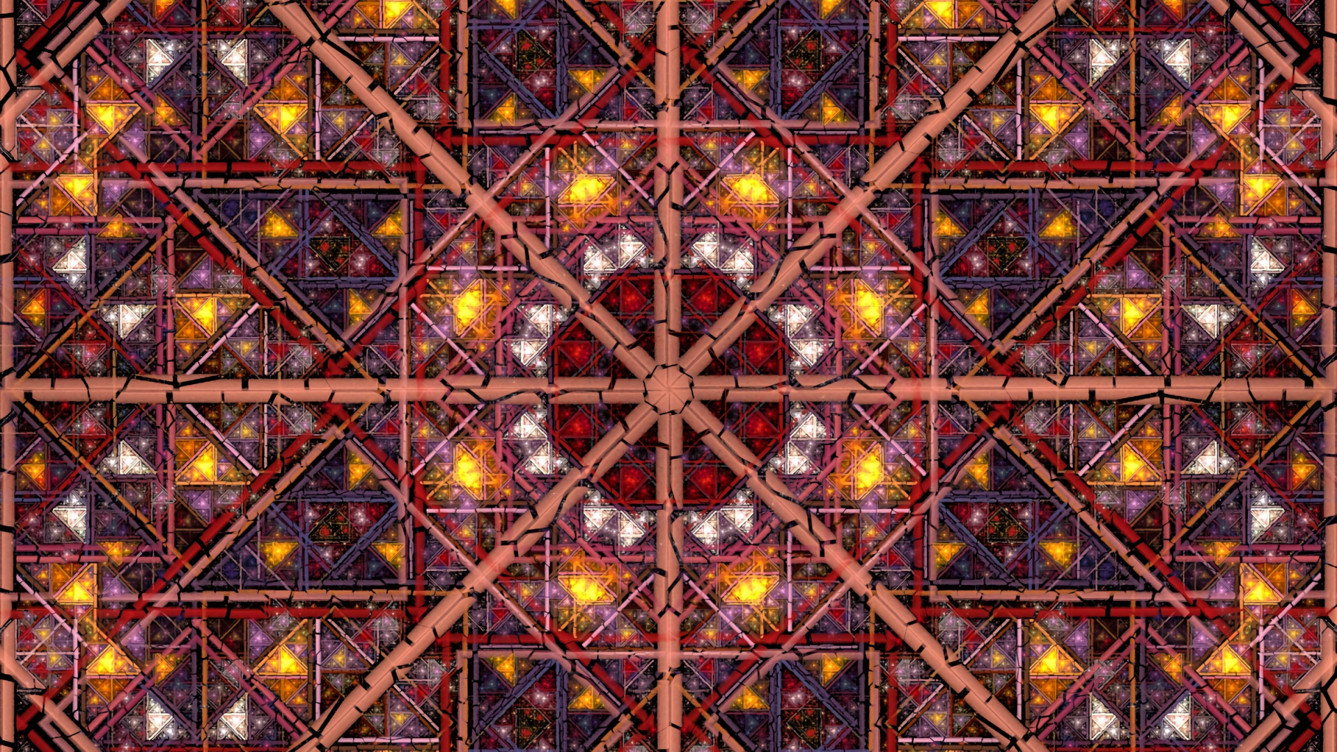 Braunes Und Schwarzes Florales Textil. Wallpaper in 1920x1080 Resolution