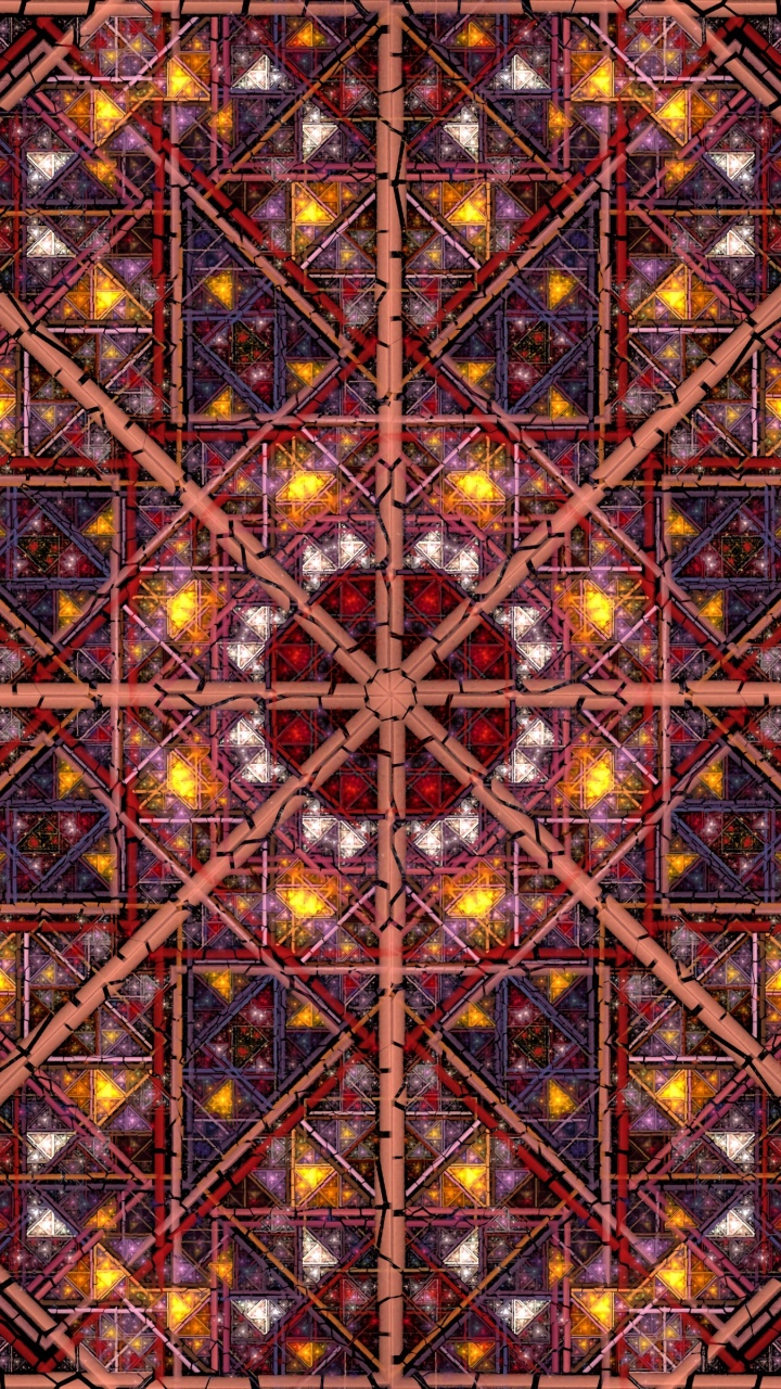 Braunes Und Schwarzes Florales Textil. Wallpaper in 720x1280 Resolution