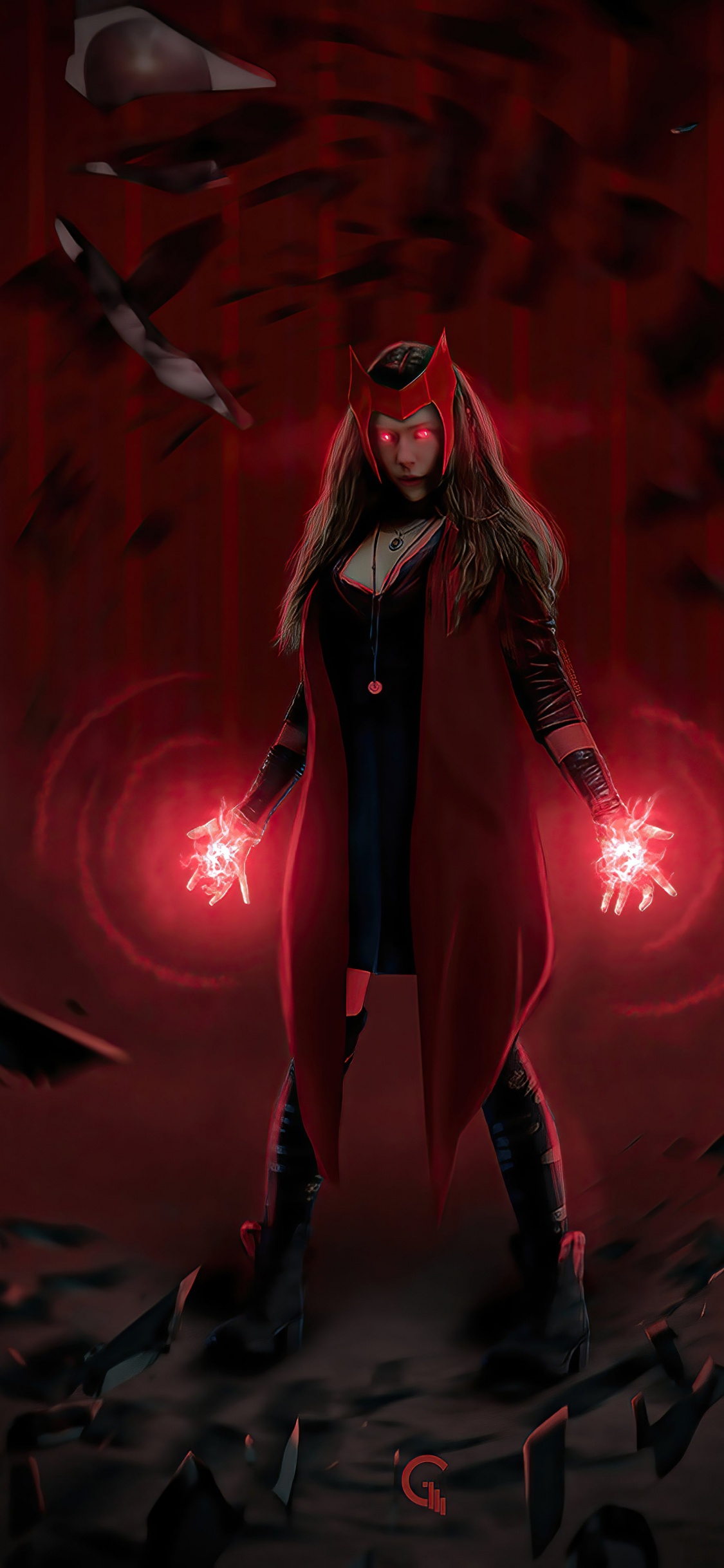 Wanda Maximoff, Entertainment, Pink, Art, Performing Arts. Wallpaper in 1125x2436 Resolution