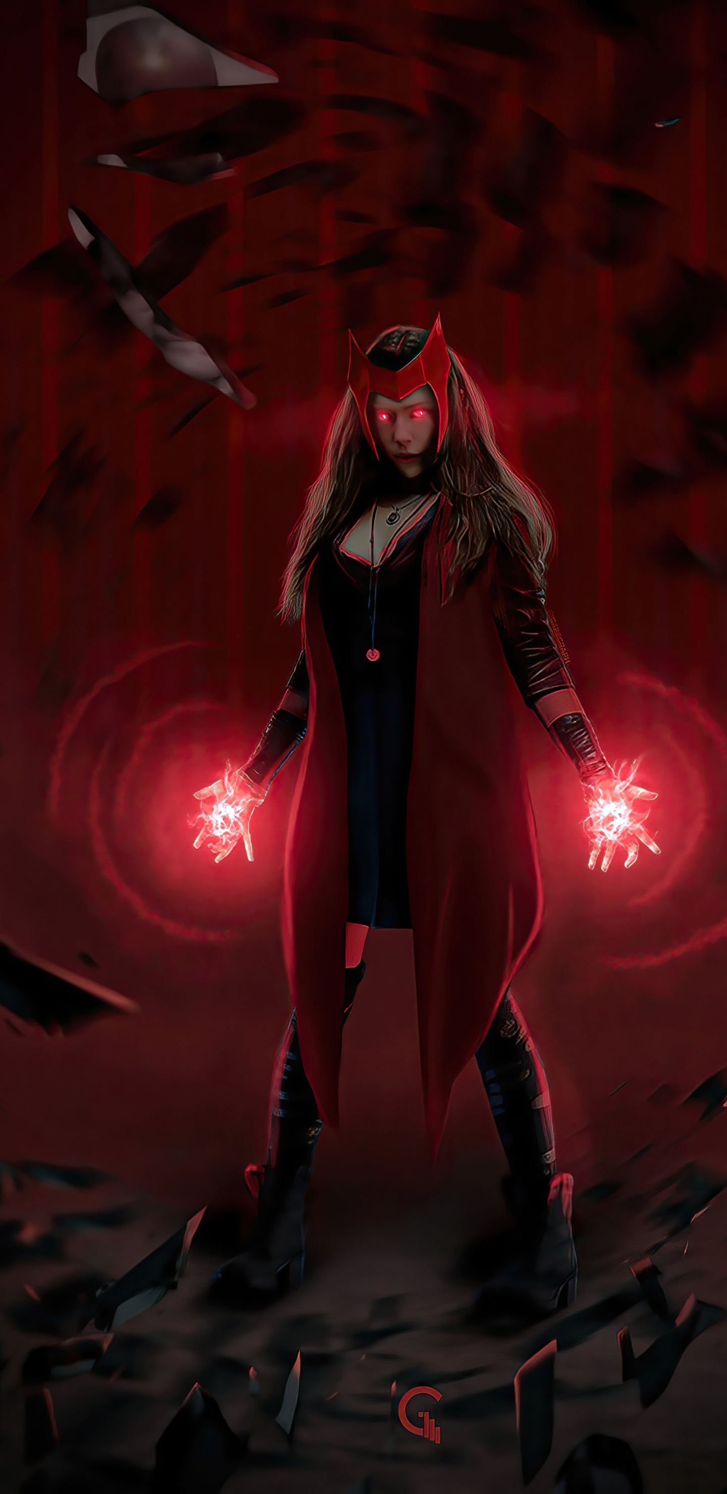 Wanda Maximoff, Entertainment, Pink, Art, Performing Arts. Wallpaper in 1440x2960 Resolution