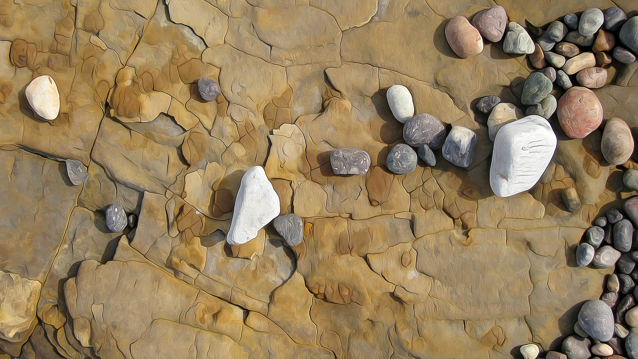 Gray Stone on Brown Concrete Floor. Wallpaper in 1280x720 Resolution