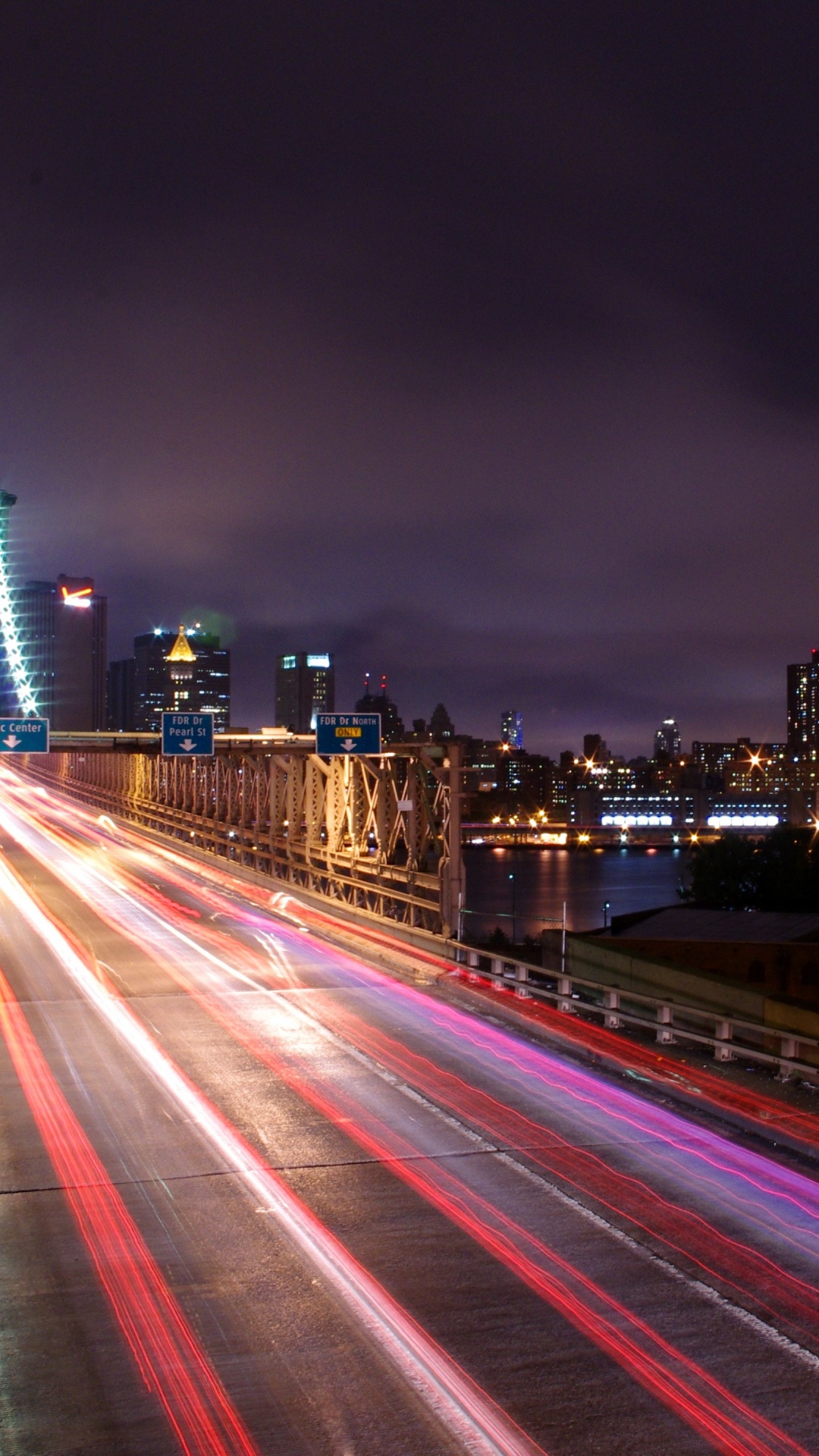 Time Lapse Photography of City During Night Time. Wallpaper in 1080x1920 Resolution