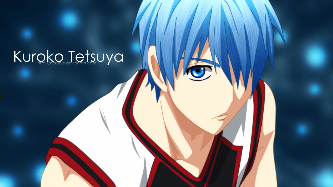 Blue Haired Male Anime Character. Wallpaper in 1366x768 Resolution
