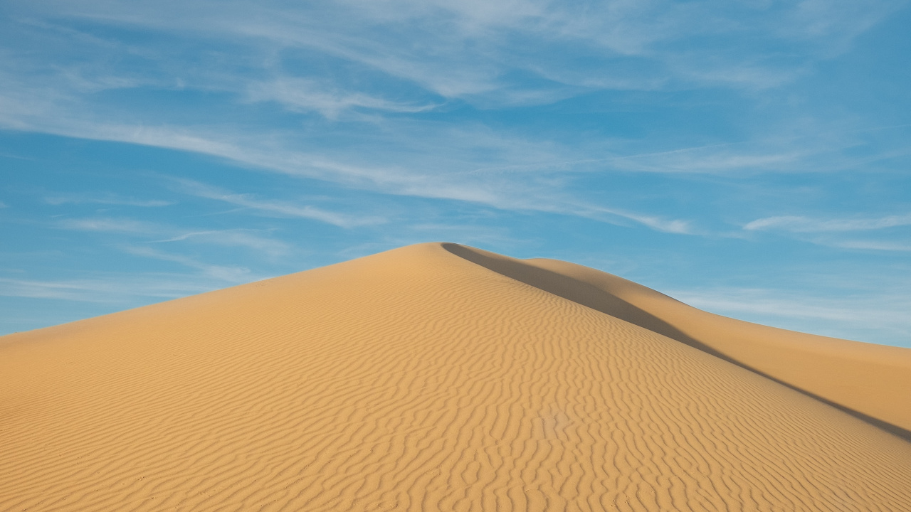 Erg, Singing Sand, Dune, Sand, Natural Environment. Wallpaper in 1280x720 Resolution