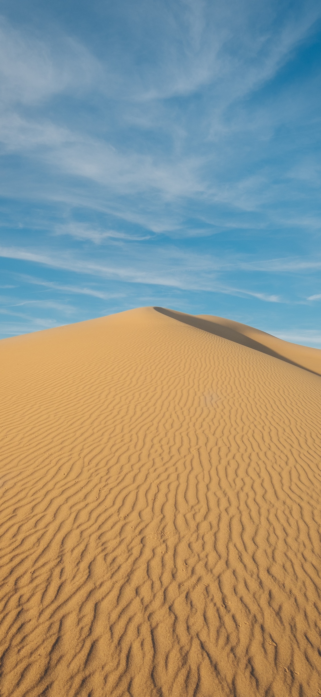 Erg, Singender Sand, Düne, Sand, Natürlichen Umgebung. Wallpaper in 1125x2436 Resolution