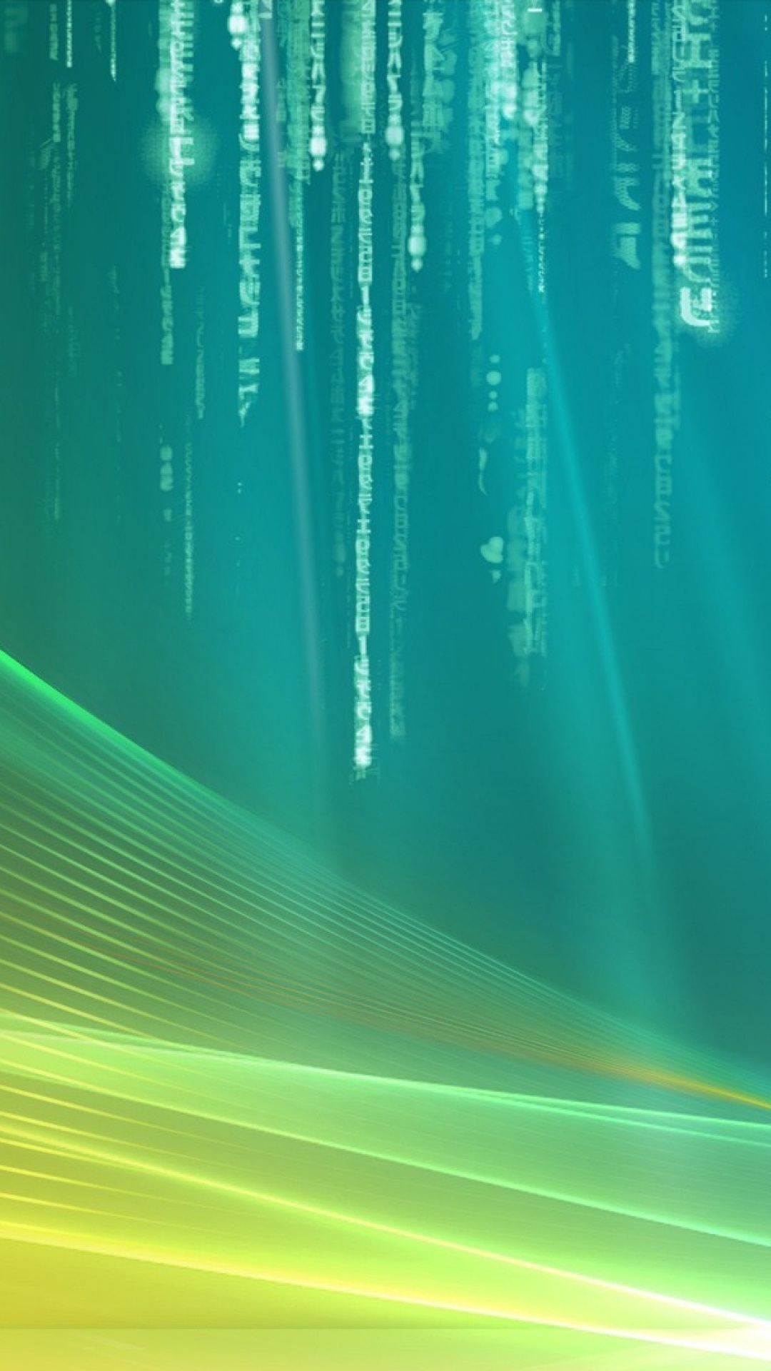 Feux Bleus Jaunes et Verts. Wallpaper in 1080x1920 Resolution