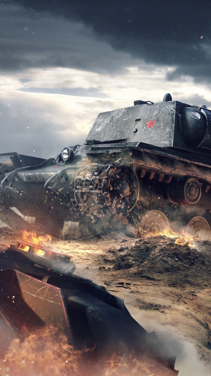 World of Tanks, Wargaming, Véhicule de Combat, Véhicule à Moteur, Ciel. Wallpaper in 720x1280 Resolution