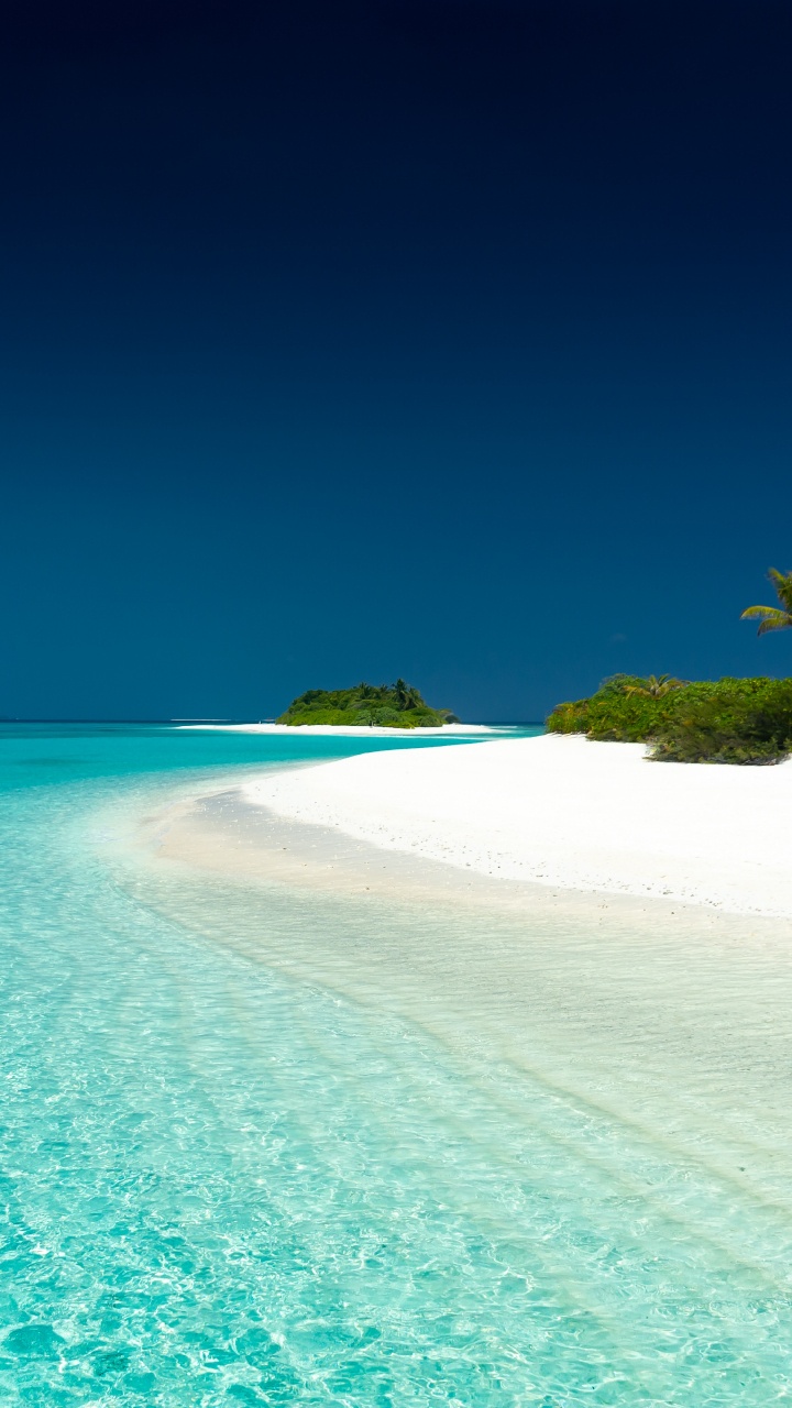 Blue, Sea, Water, Ocean, Tropics. Wallpaper in 720x1280 Resolution