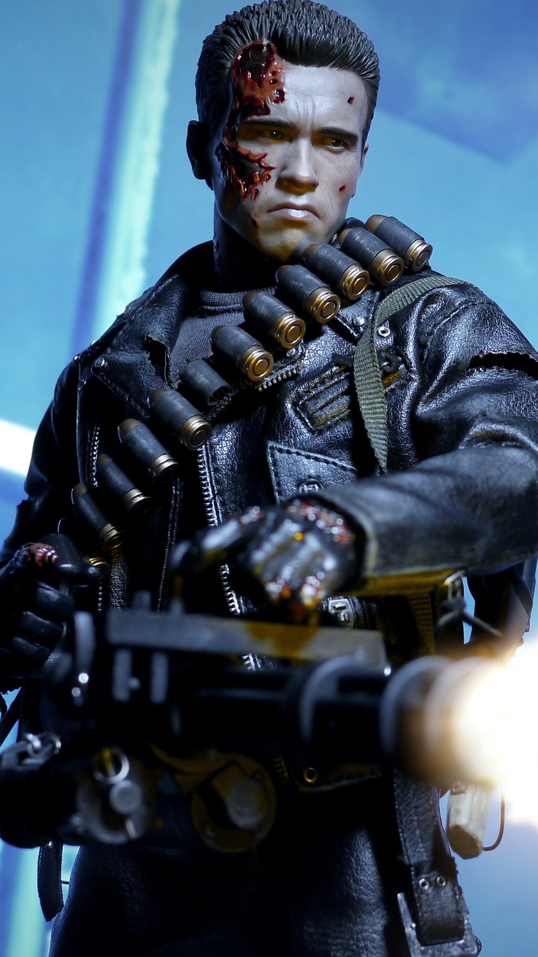 Homme en Costume Noir et or Tenant un Fusil Noir et Gris. Wallpaper in 1080x1920 Resolution