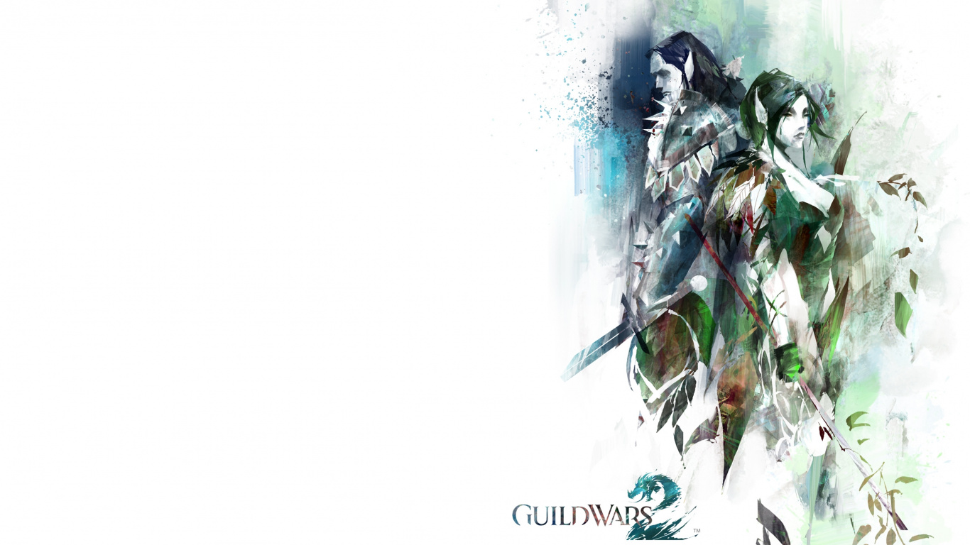 Arenanet, Ilustración, Diseño Gráfico, Guild Wars 2 Camino Del Fuego, Letra. Wallpaper in 1366x768 Resolution