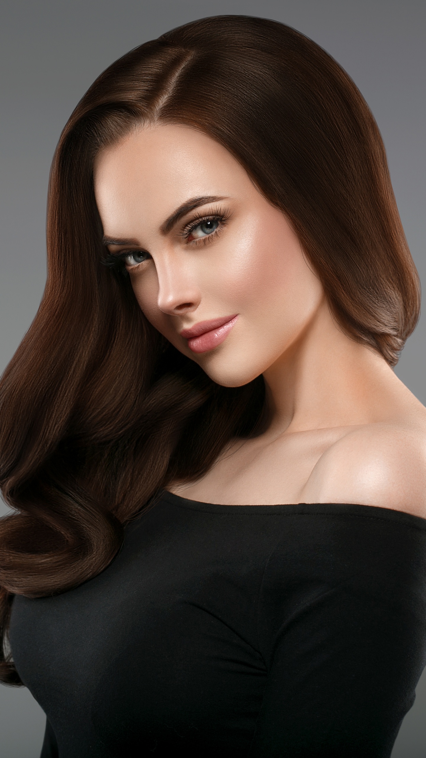 头发, 发型, 皮肤, 棕色的头发, 长长的头发 壁纸 1440x2560 允许