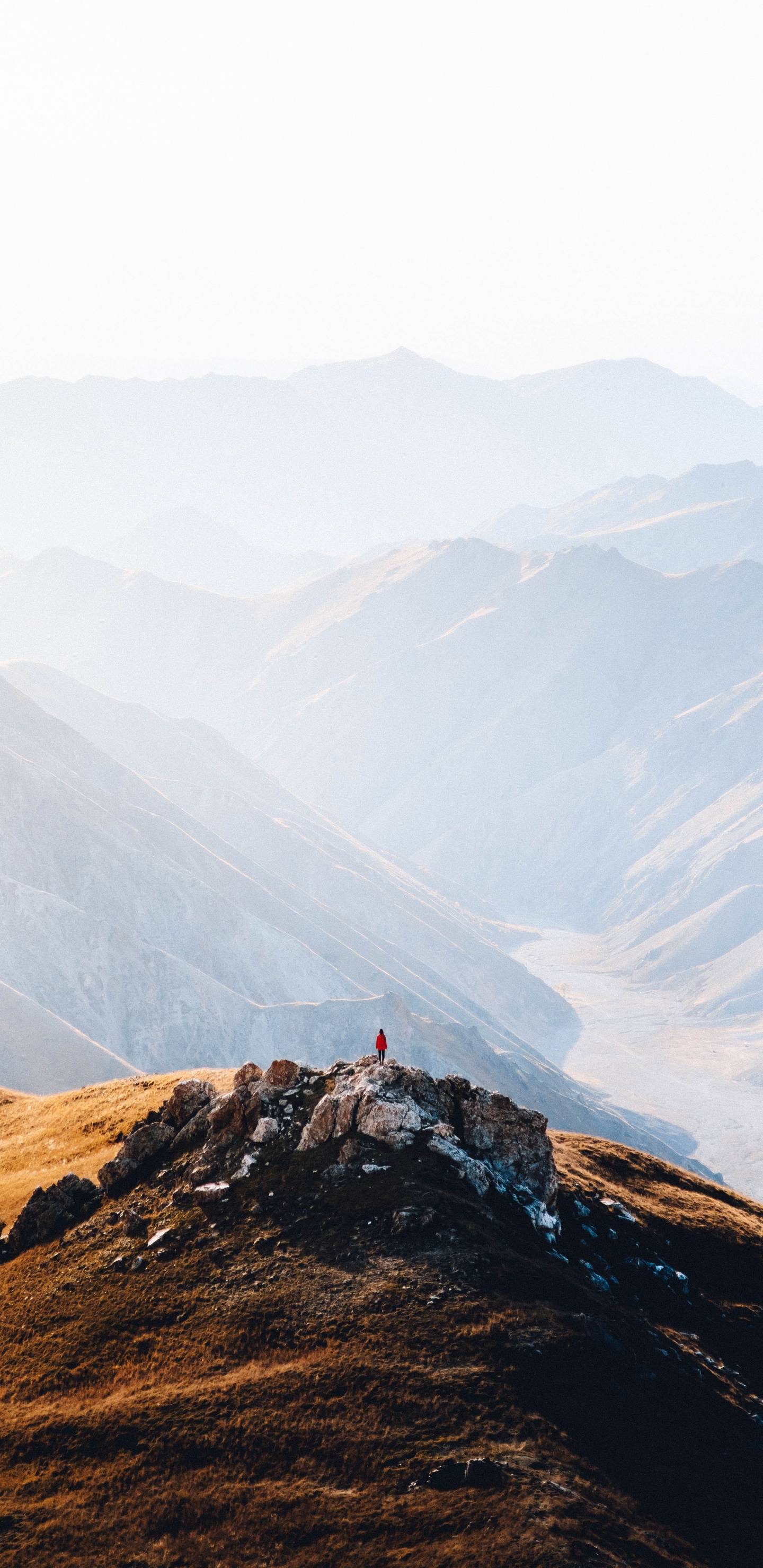 Mountainous Landforms, Mountain, Highland, Ridge, Hill. Wallpaper in 1440x2960 Resolution
