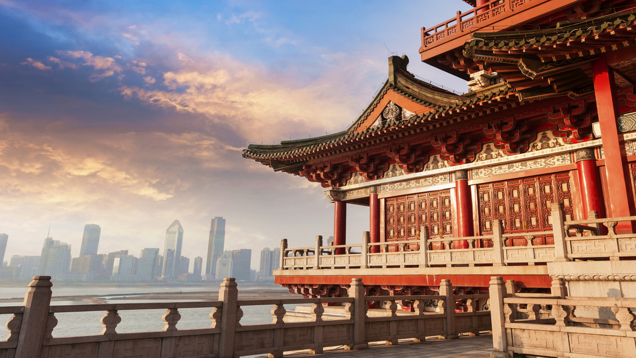 中国建筑, 日本建筑, 里程碑, 寺庙, 历史站 壁纸 1280x720 允许