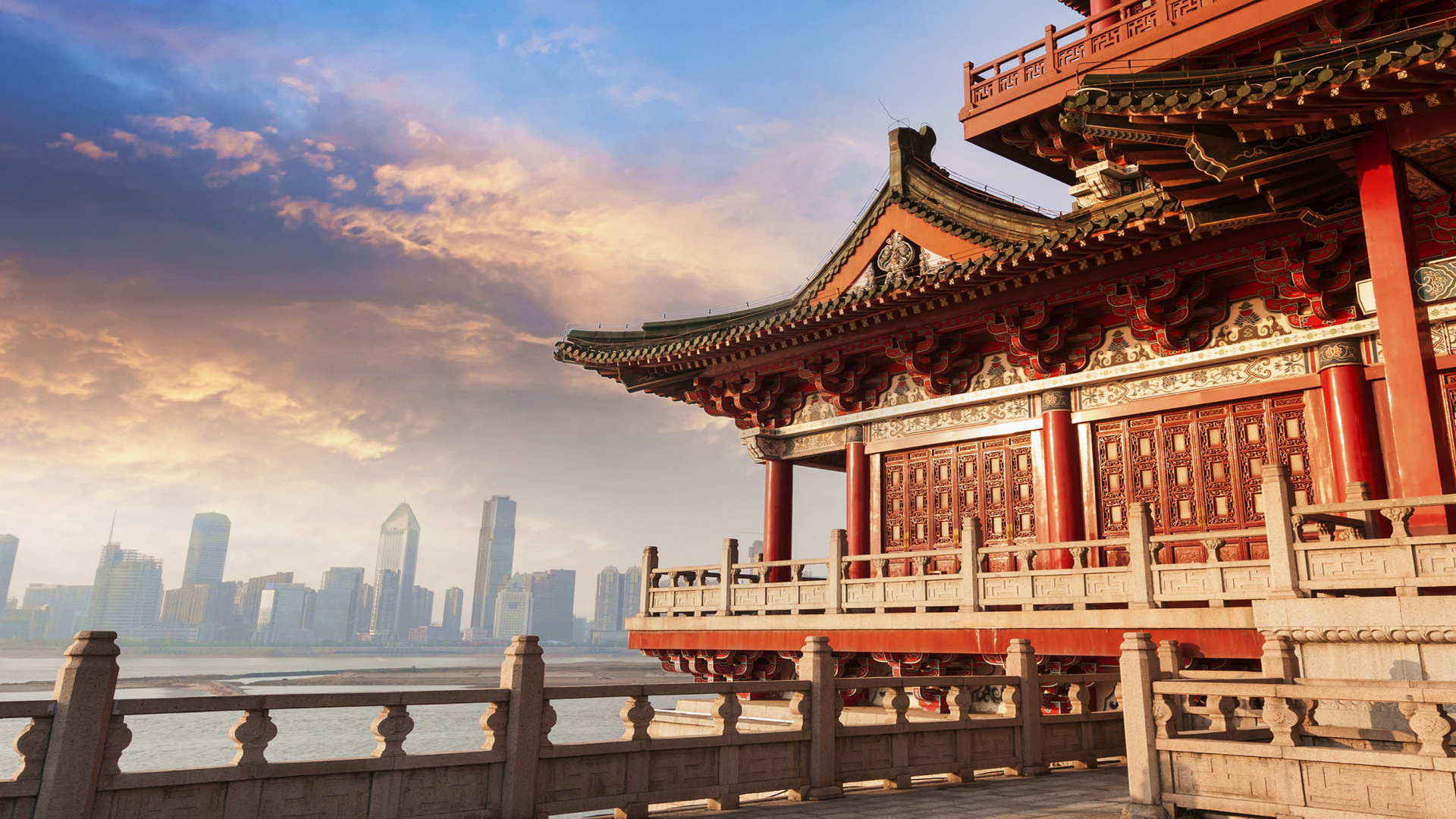 中国建筑, 日本建筑, 里程碑, 寺庙, 历史站 壁纸 1920x1080 允许