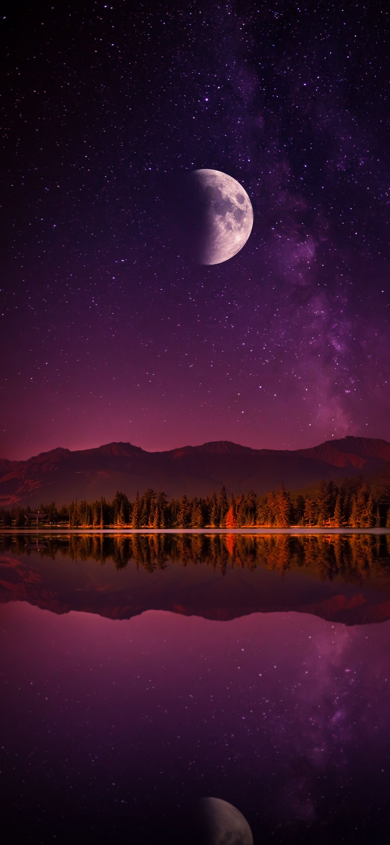 Nature, Water, Atmosphere, Moon, Light. Wallpaper in 1242x2688 Resolution