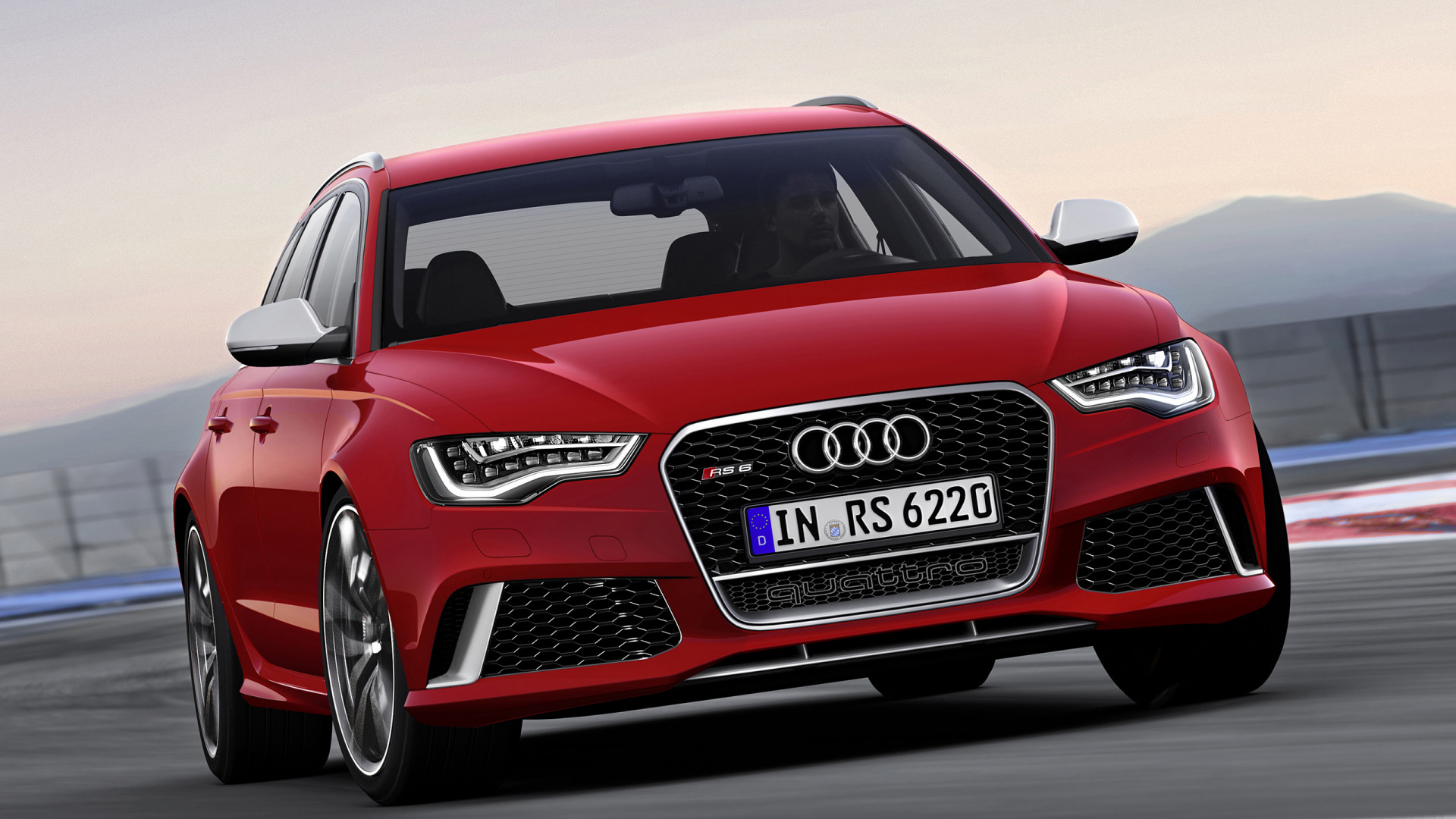 Audi Rouge r 8 Sur Fond Blanc. Wallpaper in 1920x1080 Resolution