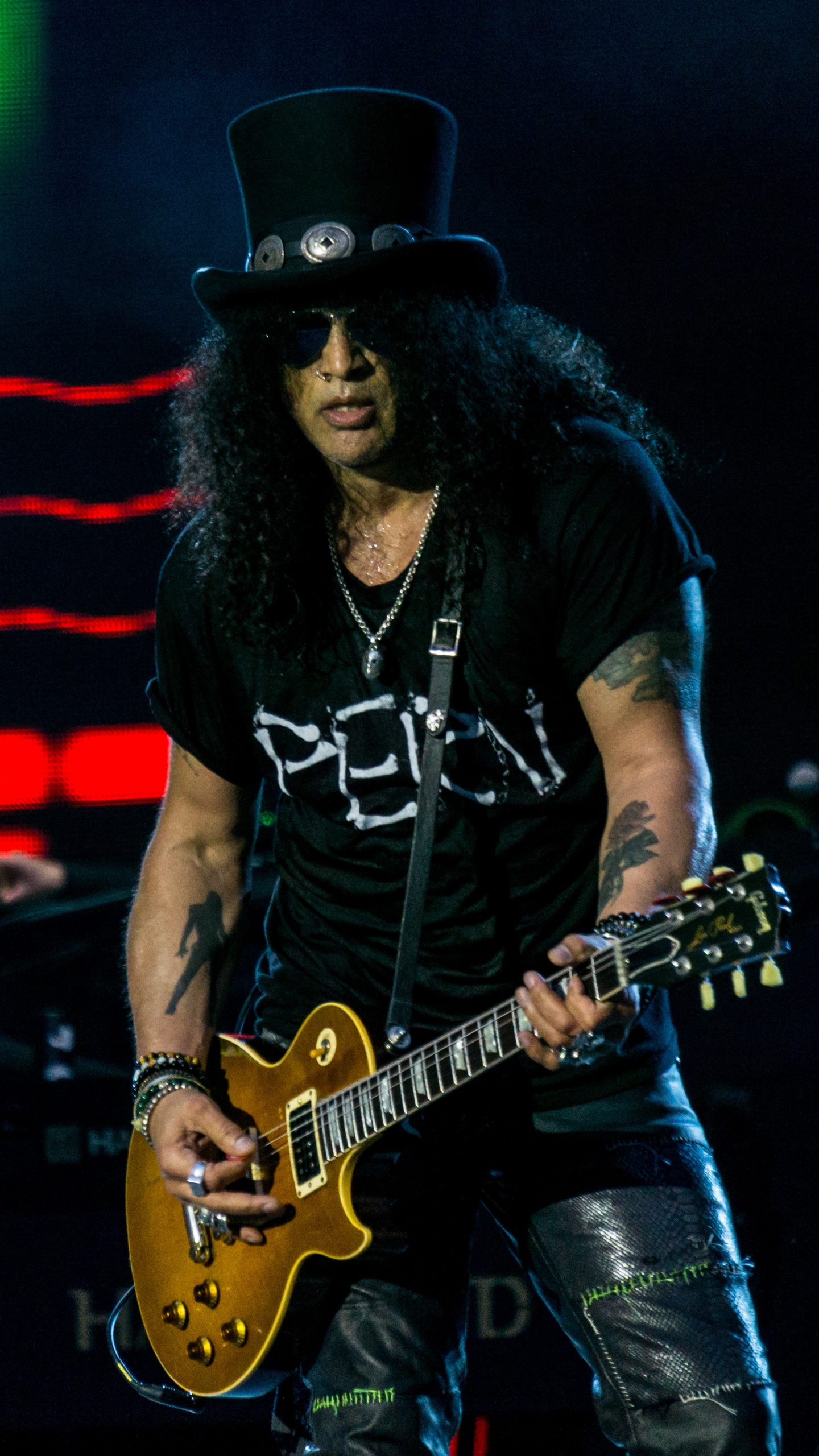 Guns N Roses, Gitarrist, Musiker, Leistung, Musik. Wallpaper in 1440x2560 Resolution