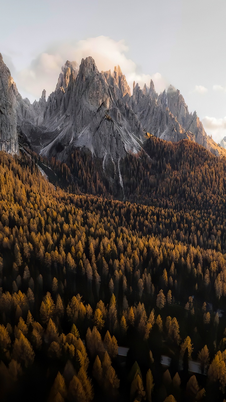 Montaña, Paisaje Natural, Nieve, Alerce, Highland. Wallpaper in 720x1280 Resolution