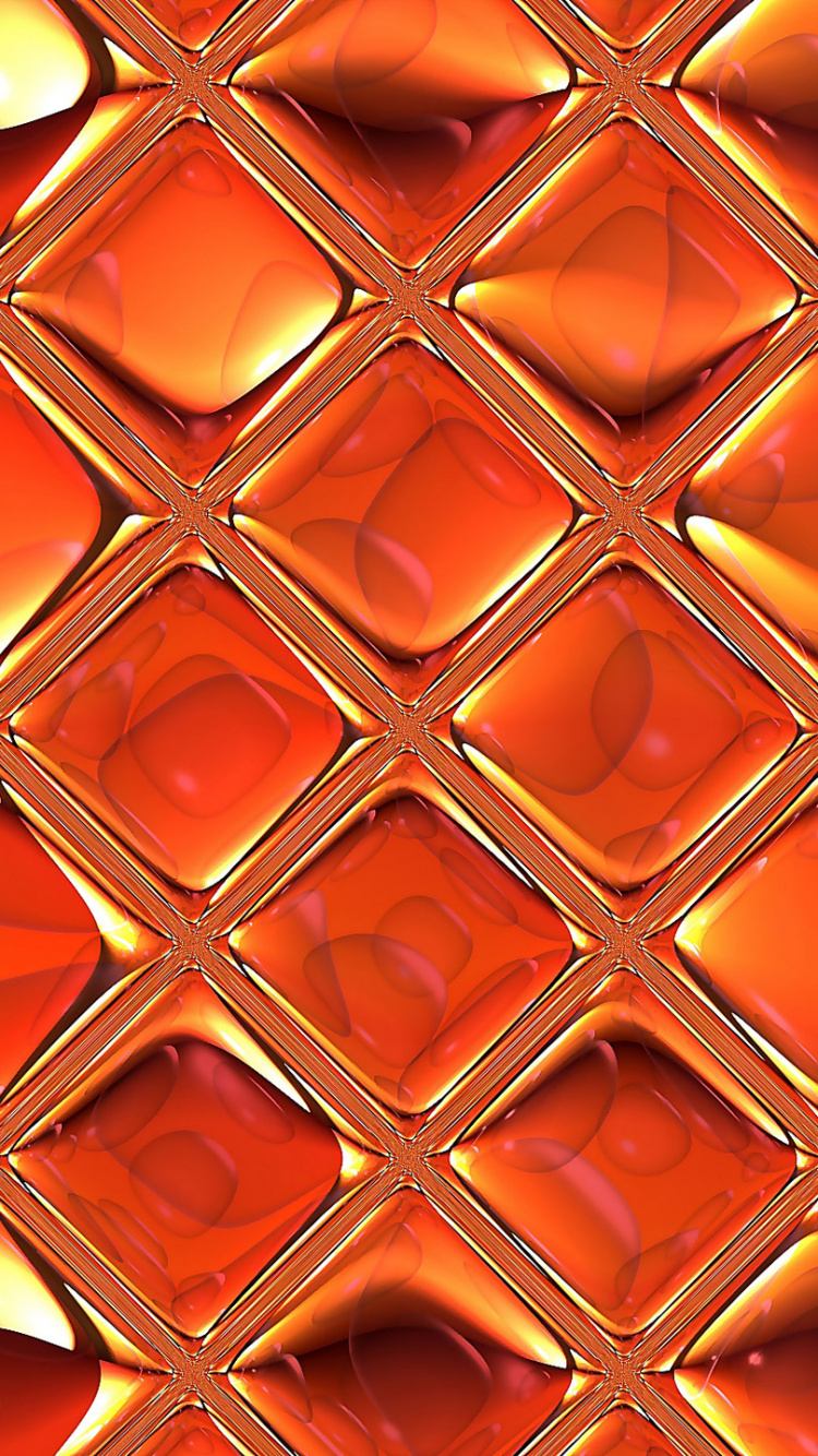 Braune Und Weiße Herzillustration. Wallpaper in 750x1334 Resolution