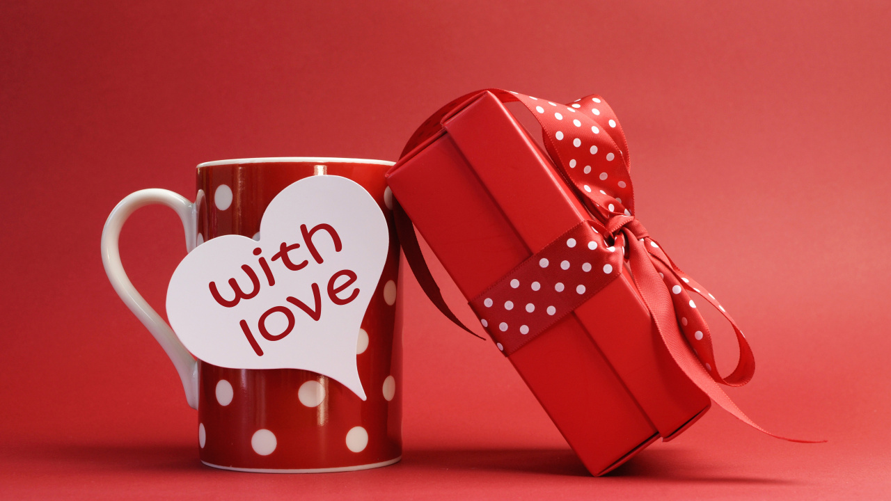 Romance, Valentines Day, Heart, Love, Cup. Wallpaper in 1280x720 Resolution