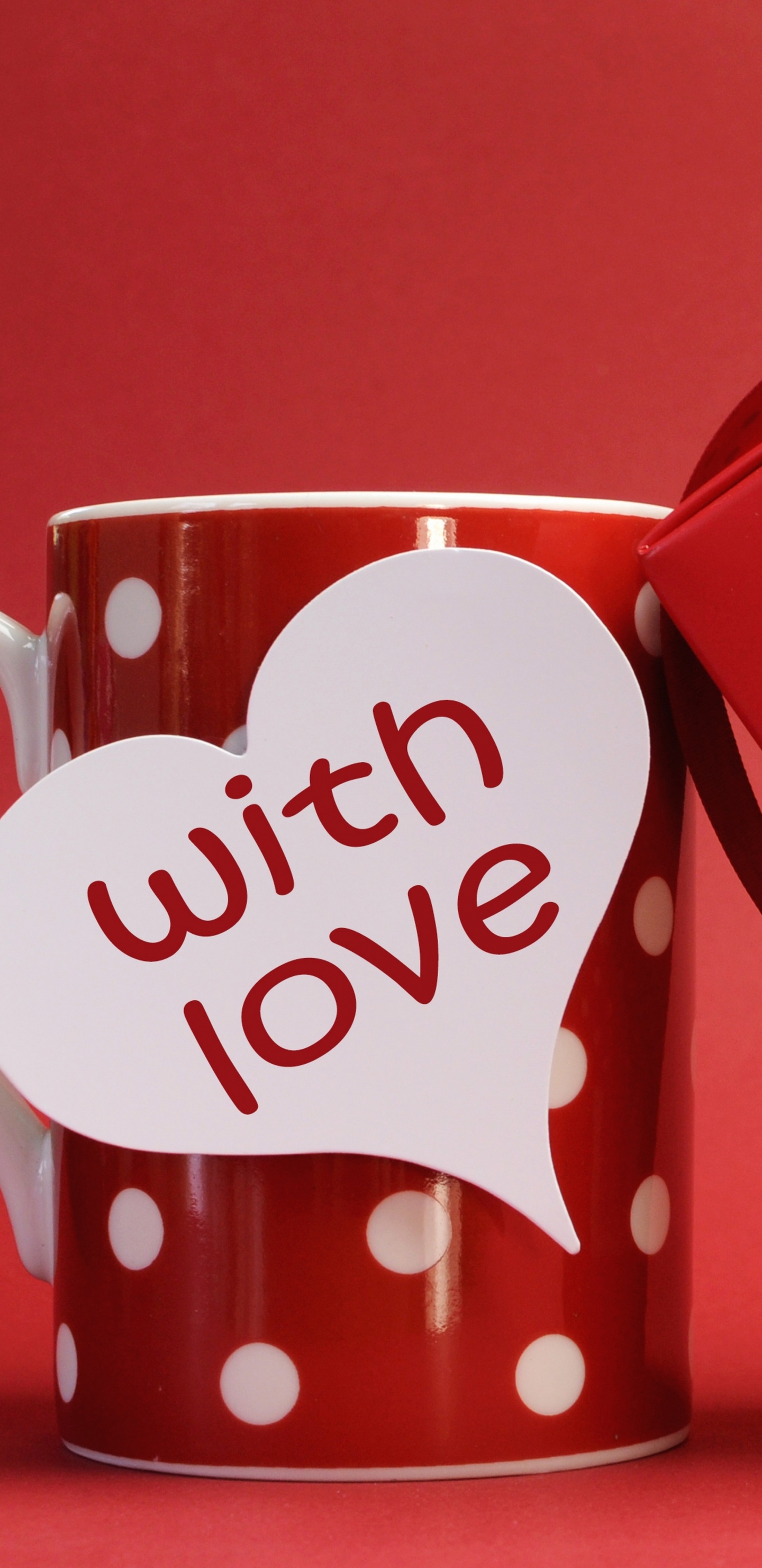 Romantik, Valentines Tag, Herzen, Liebe, Cup. Wallpaper in 1440x2960 Resolution