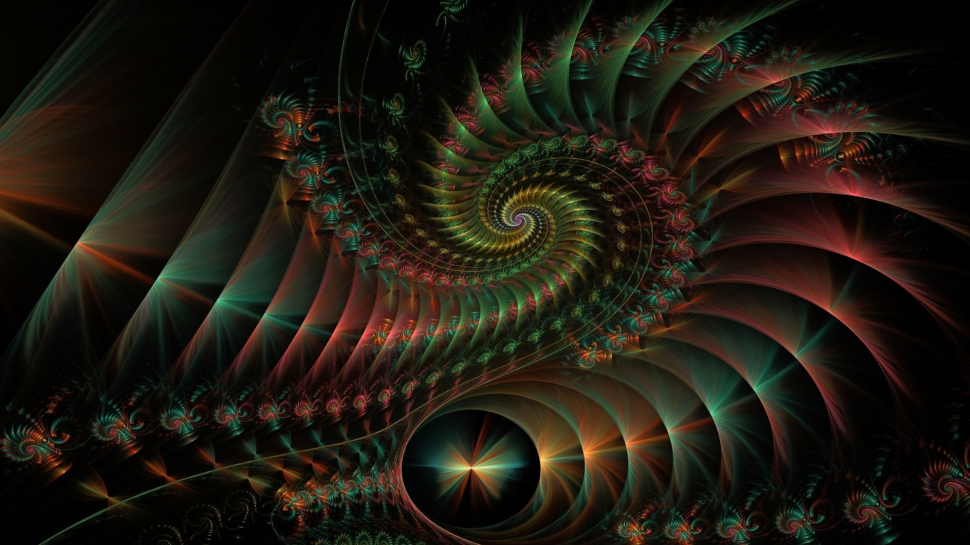 Luz Espiral Azul y Blanca. Wallpaper in 1366x768 Resolution