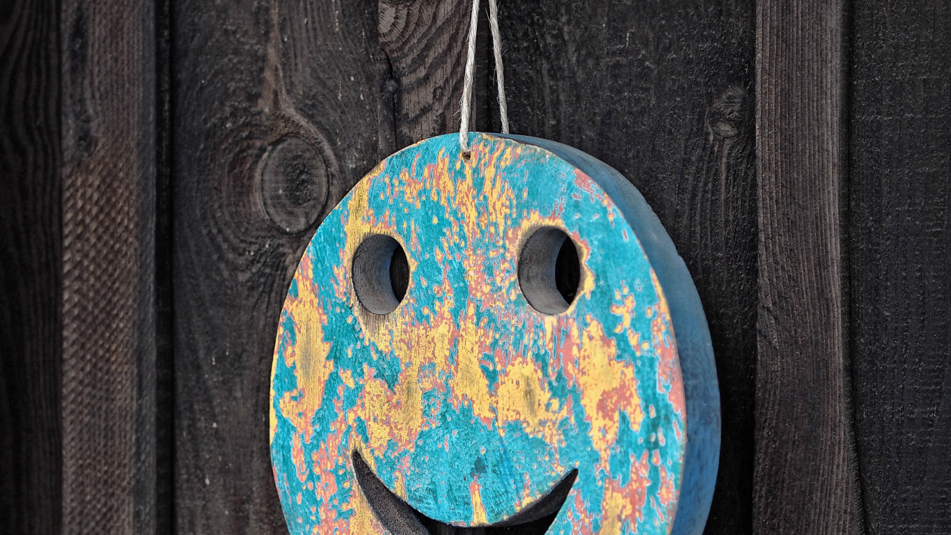 Ornement Mural Rond Bleu et Blanc. Wallpaper in 1366x768 Resolution